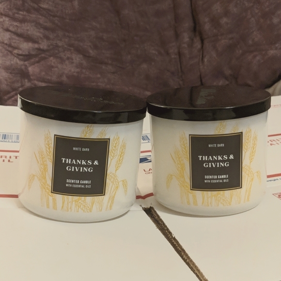 Bath & Body Works | Other | 2 Thanks And Giving Candles | Poshmark
